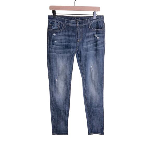 DRIFTWOOD Denim - DRIFTWOOD classic wash distressed skinny jeans 28